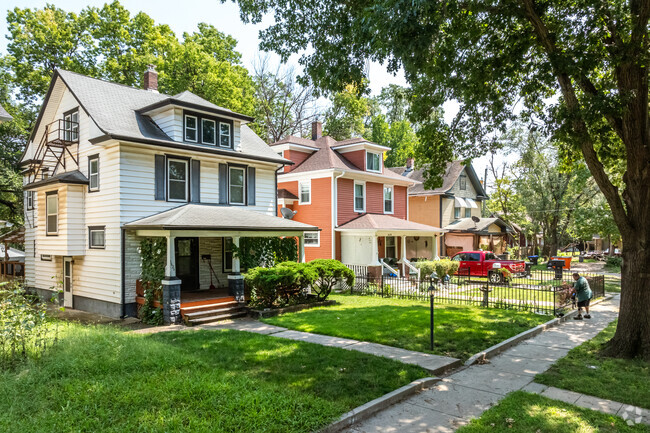 Images of Central Park neighborhood in Topeka, KS, showcasing community spaces and local streets affected by rising violence.