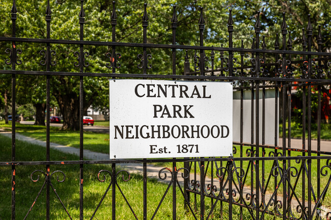 Images of Central Park neighborhood in Topeka, KS, showcasing community spaces and local streets affected by rising violence.