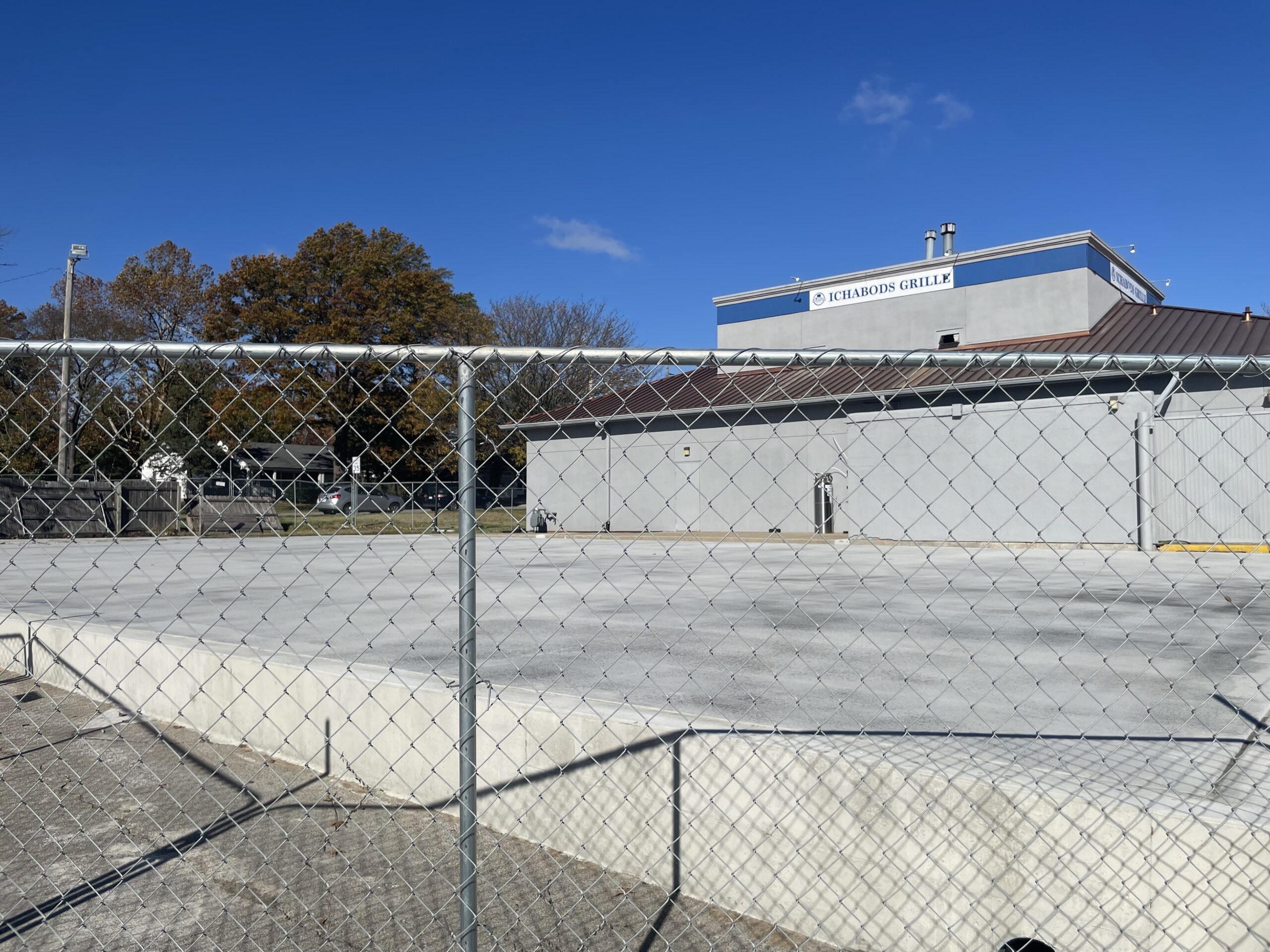 Renderings of Icabod’s Grille’s new pickleball courts and outdoor dining area in Topeka.