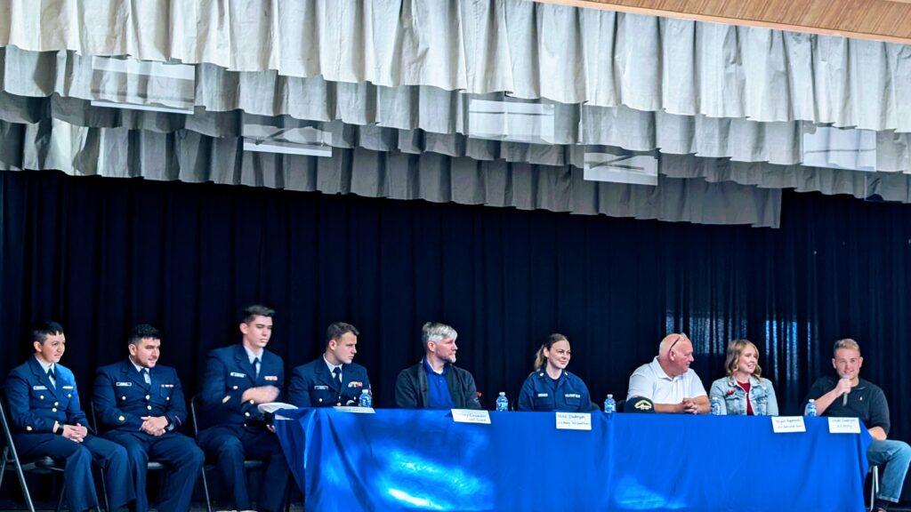 PXL 20241111 2105305142 - Topeka Collegiate Honors Veterans Day with Coast Guard Color Guard and Inspiring Military Panel