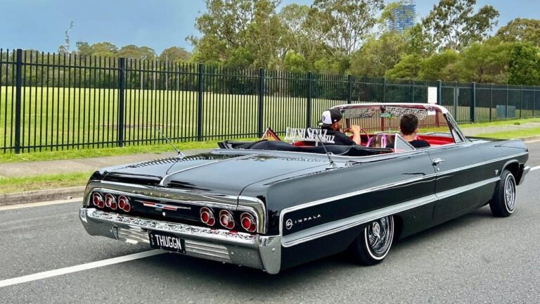 1964 impala lowrider in topeka kansas heading to a car show