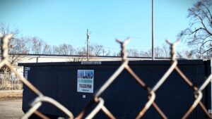 inland dumpster at their porpety in topeka kansas