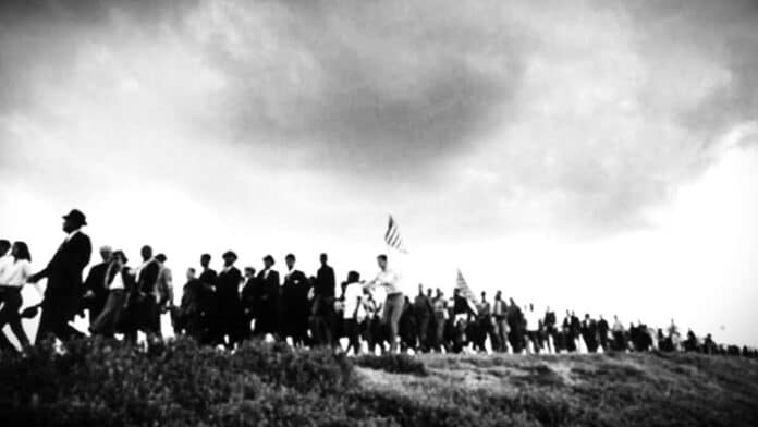 James Karales (1930-2002), Selma-to-Montgomery March for Voting Rights in 1965. Photo James Karales. © Estate of James Karales.